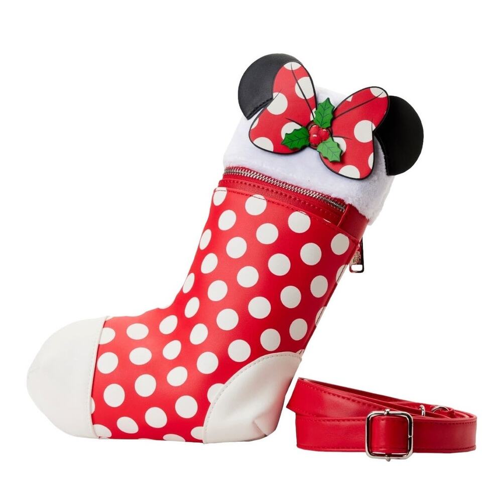 NWT! Loungefly Disney Minnie Cosplay Stocking CrossBody Bag